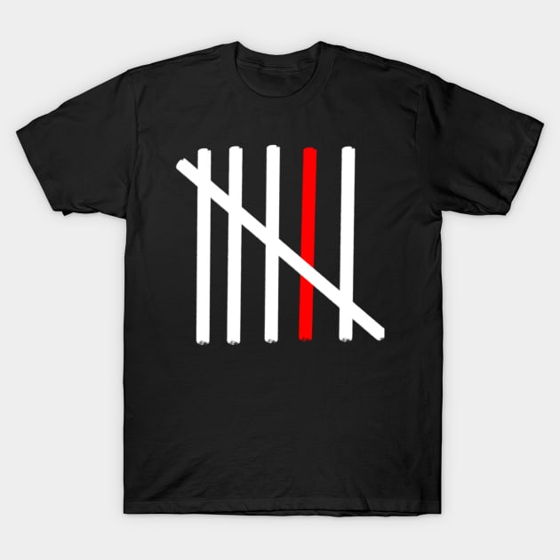 Days past strike line design T-Shirt by jen28